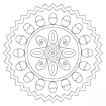 Easter Mandala with Eggs