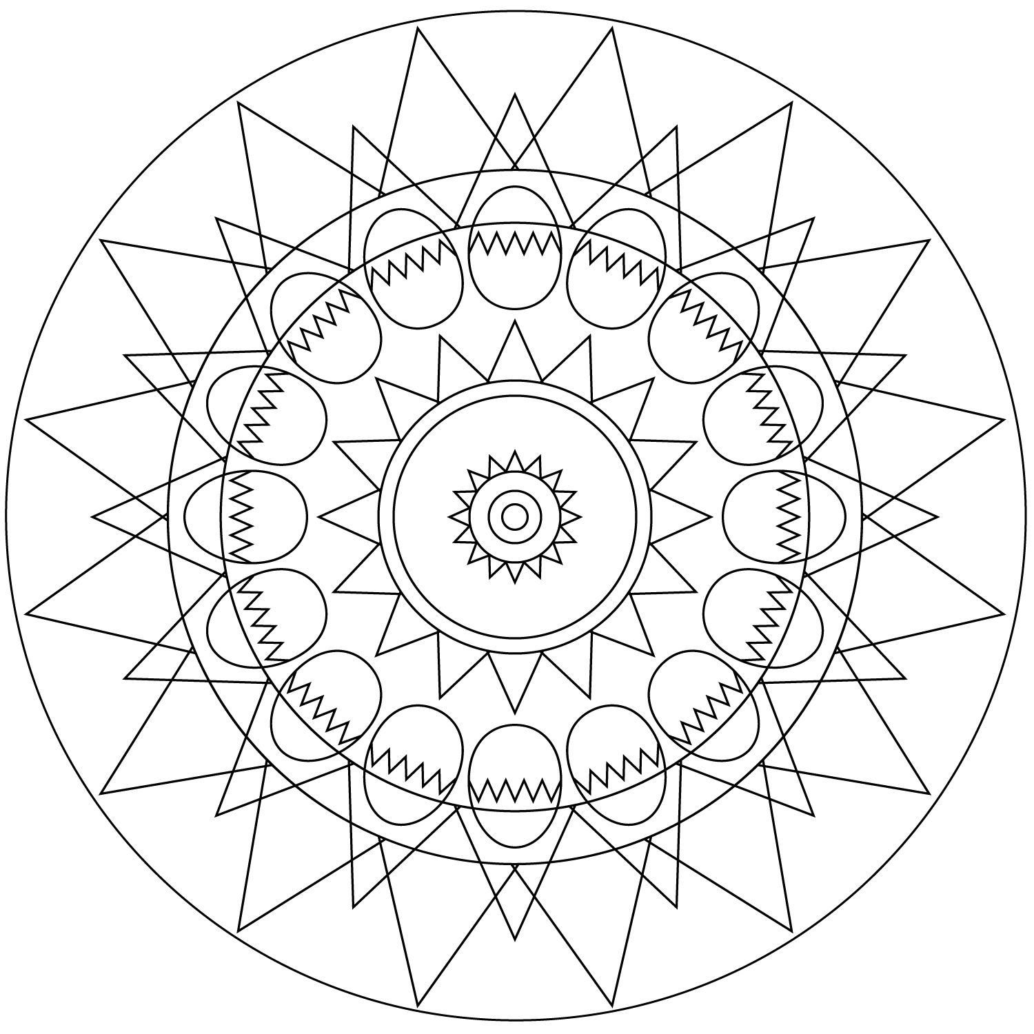 Easter Eggs Mandala