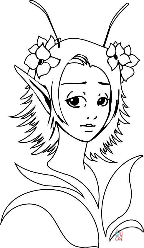 Dziewczynka elf fantasy