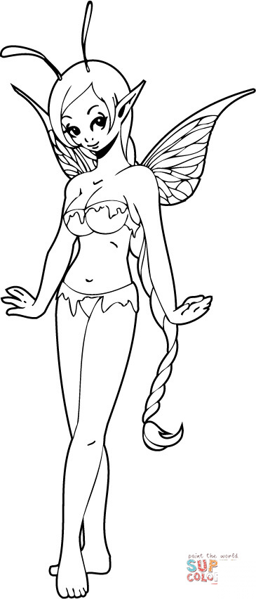 Pozująca dziewczynka elf