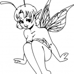 Dziewczynka elf patrzy na mnie