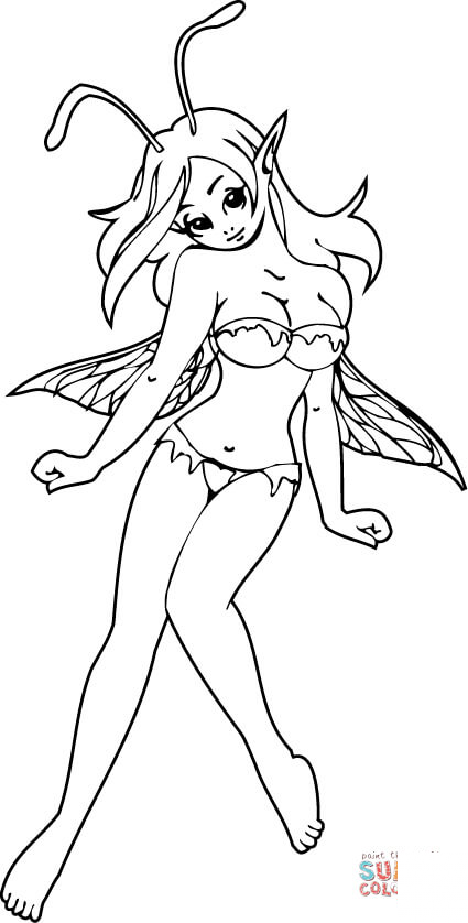 Animowana dziewczynka elf