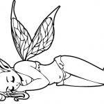 Śpiąca dziewczynka elf