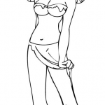 Stojąca dziewczynka elf