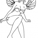 Dziewczynka elf  ze skrzydłami