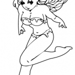 Dziewczynka elf w ruchu