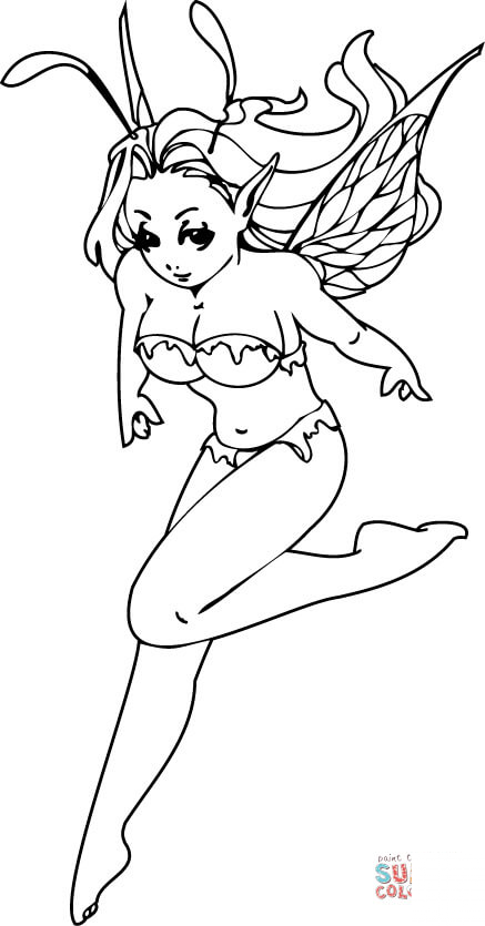 Dziewczynka elf w ruchu