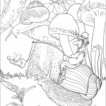 Leprechaun on a Long Journey Riding...