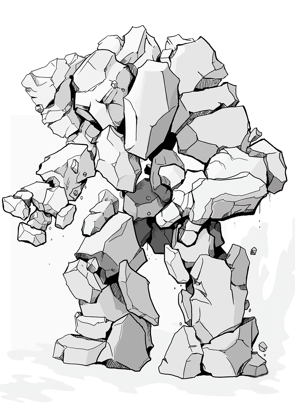 Dungeons and Dragons Stone Elemental