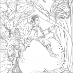 Leprechaun on an Apple is Telling a...