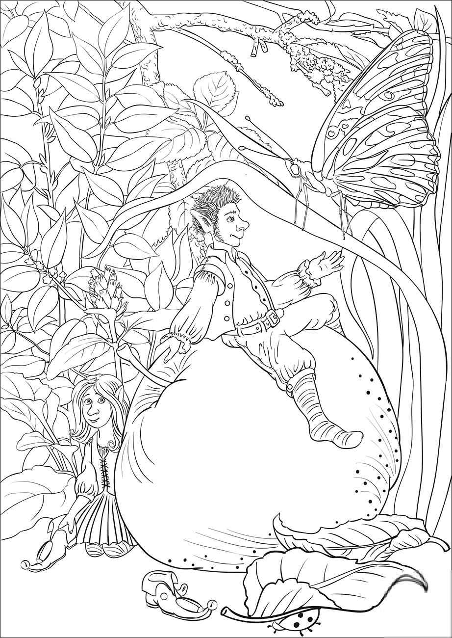 Leprechaun on an Apple is Telling a...