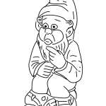 Dwarf Sitting on a Potty