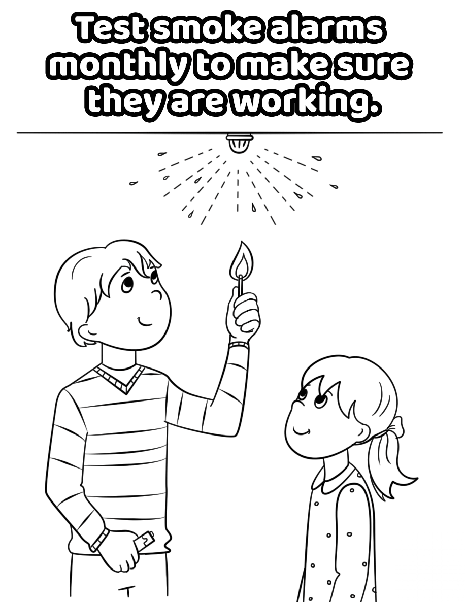 Test Smoke Alarms Monthly to Make...