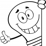 Uśmiechająca się animowana żarówka...