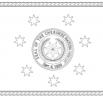 Flaga ludności Cherokee