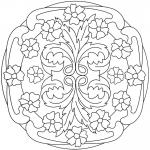 Mandala with Flower Pattern