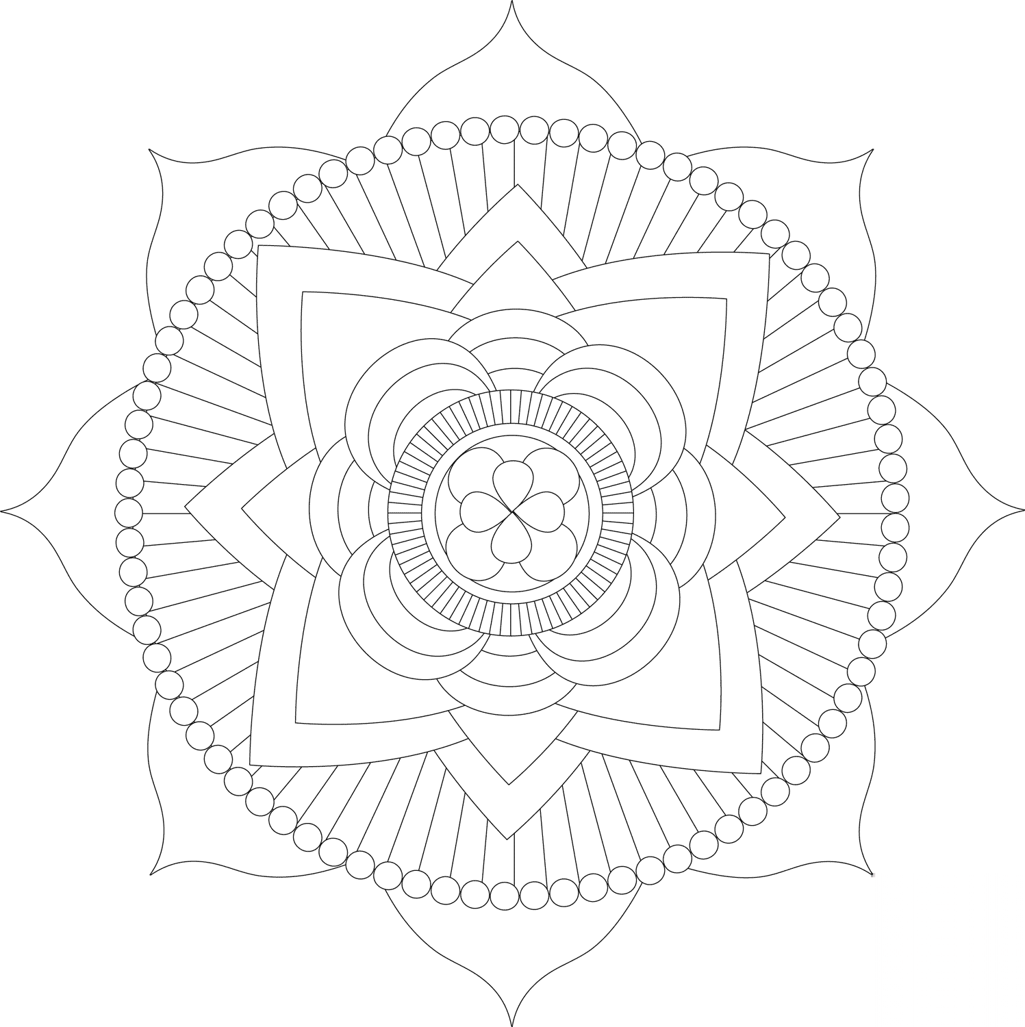 kolorowanka Floral mandalas