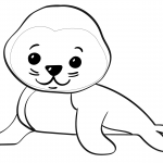 Cute Cartoon Seal