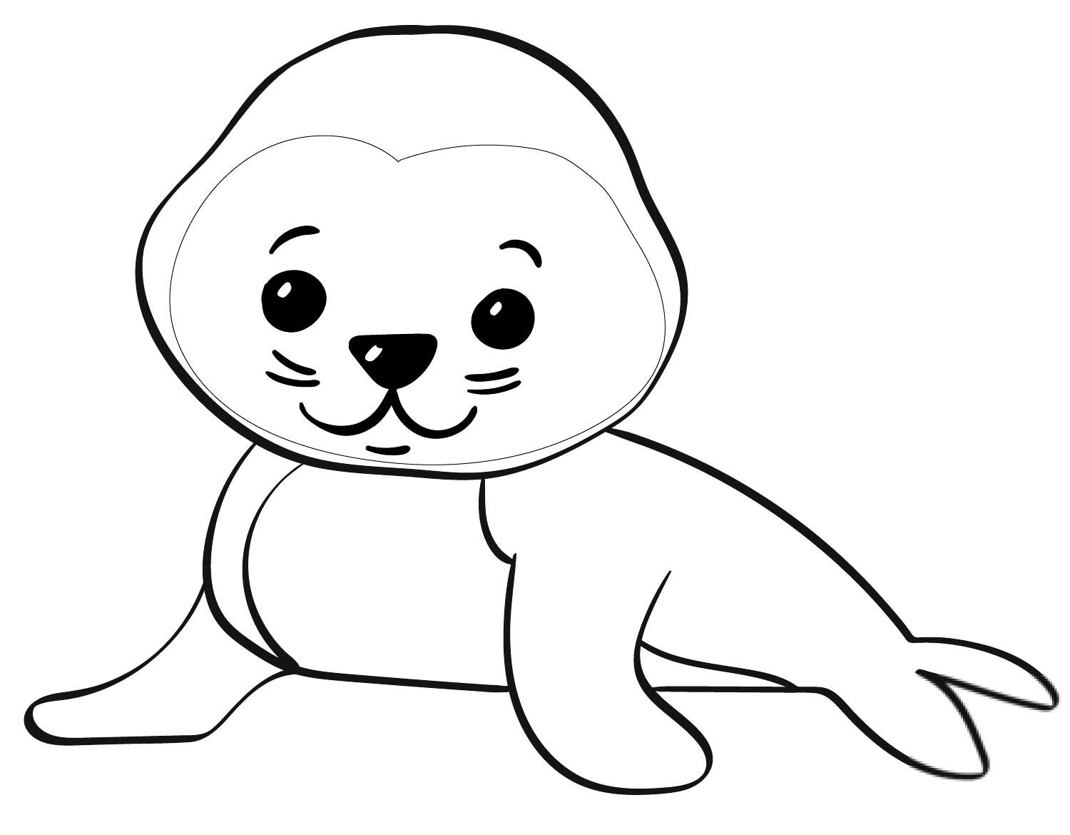 Cute Cartoon Seal