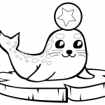 Baby Seal on an Ice Floe