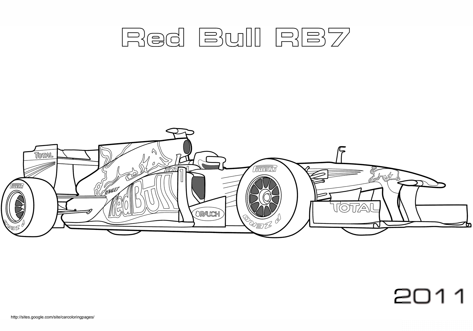 Samochód Formuły 1 	Red Bull Rb7