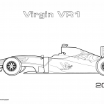 Samochód Formuły 1 Virgin Vr1