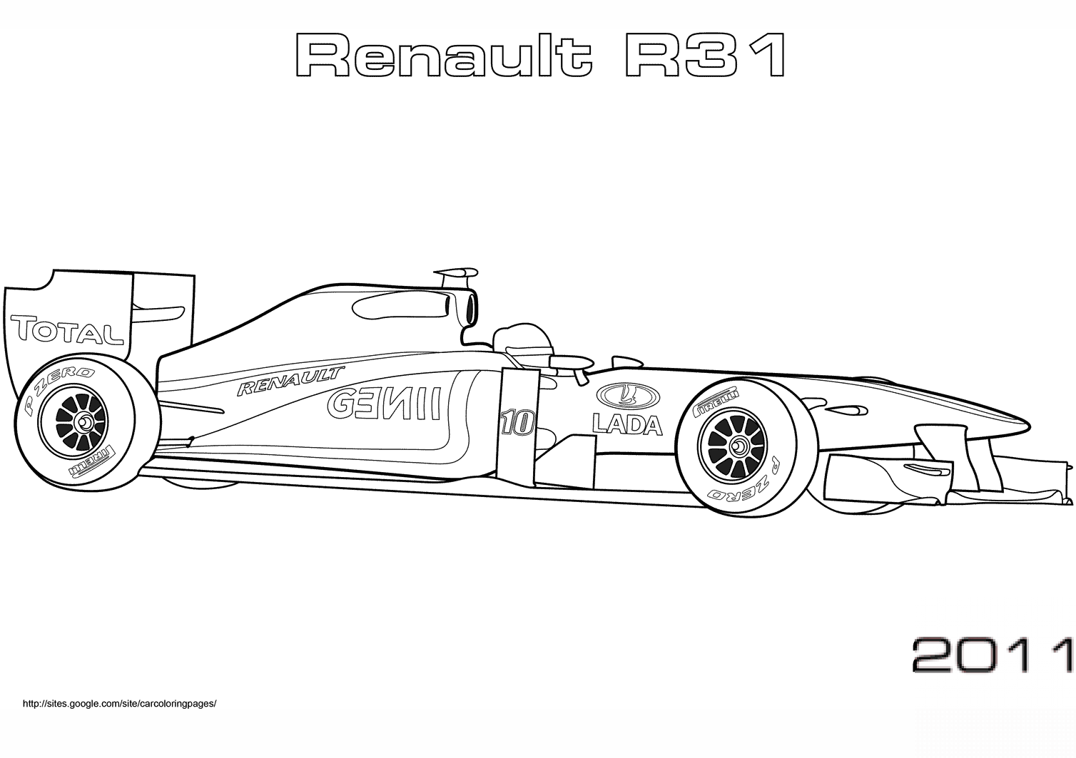 Samochód Formuły 1 Renault R31