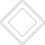 "Priority Road" Sign in France