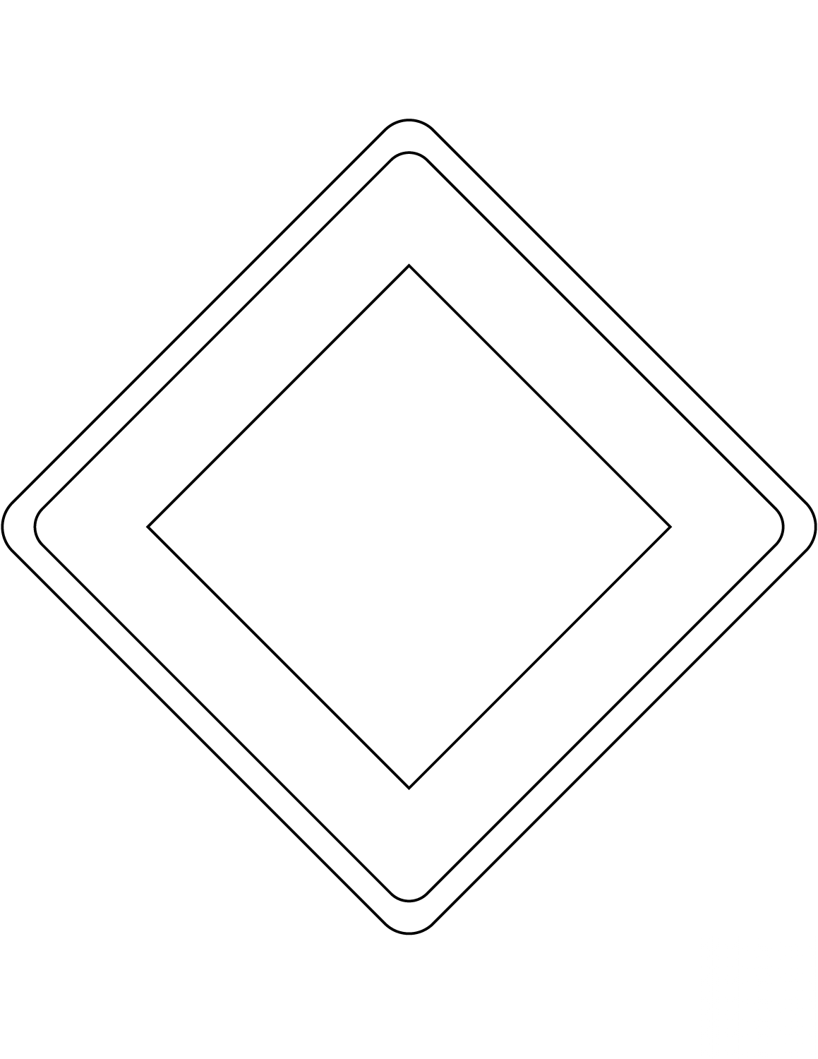 "Priority Road" Sign in France