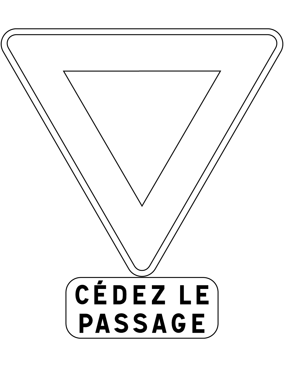 "Give Way" Sign in France