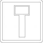 "No Through Road" Sign in France