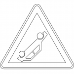 "Accident Area" Sign in France