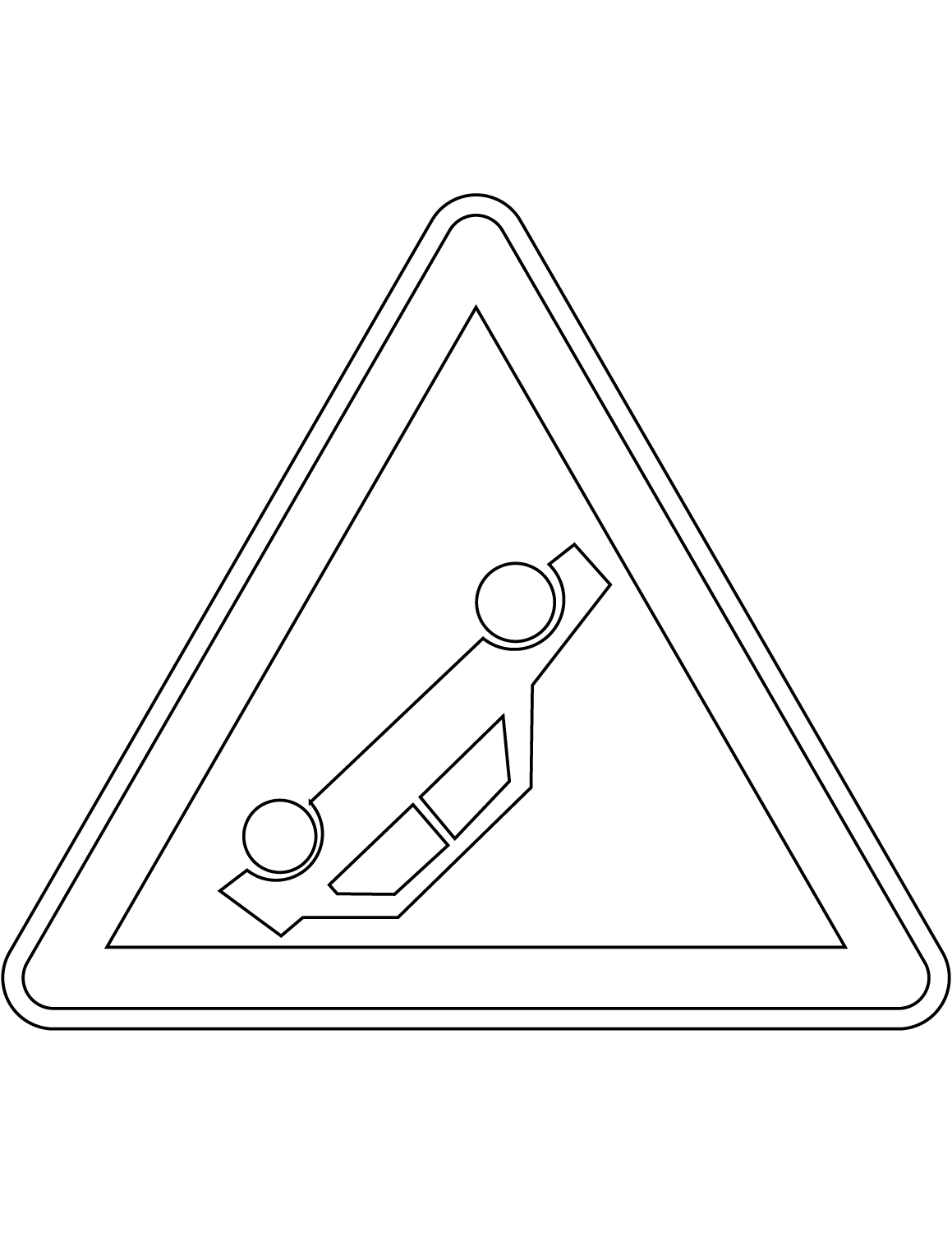 "Accident Area" Sign in France