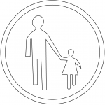 "Pedestrians Only" Sign in France