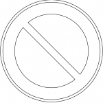 "No Parking" Sign in France