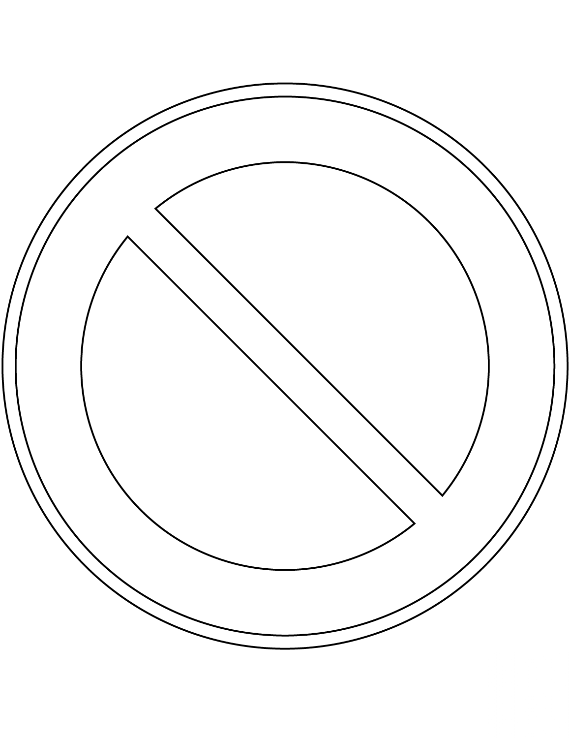 "No Parking" Sign in France