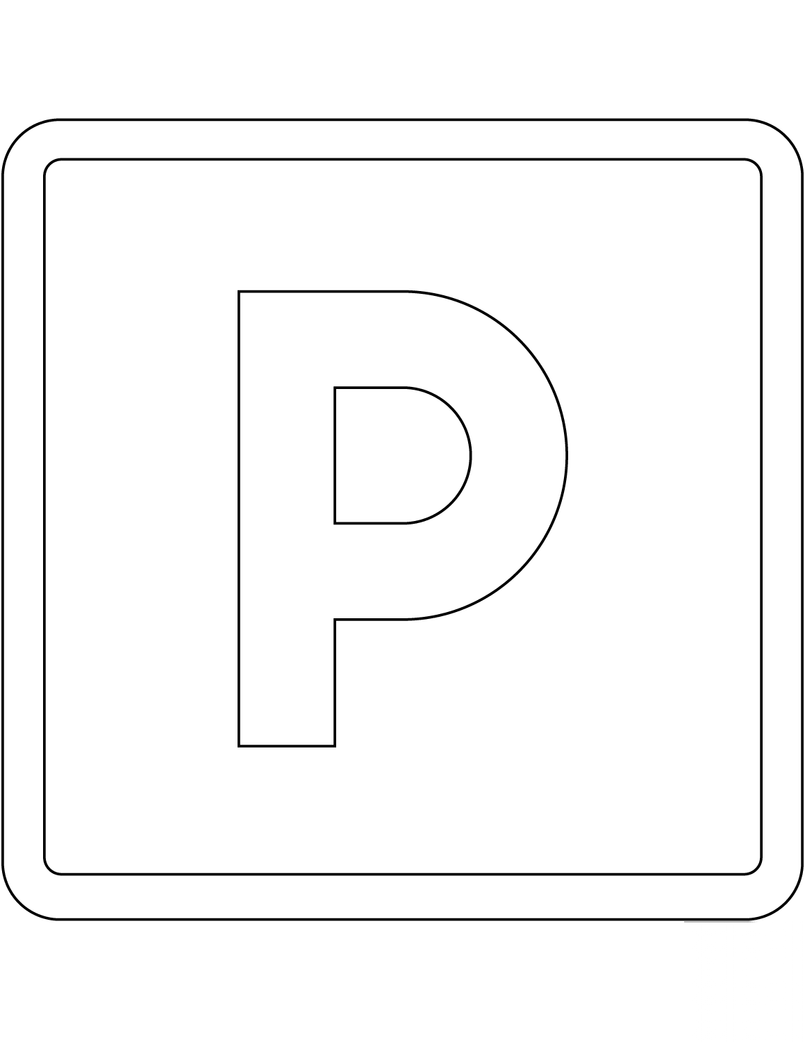 "Parking Place" Sign in France