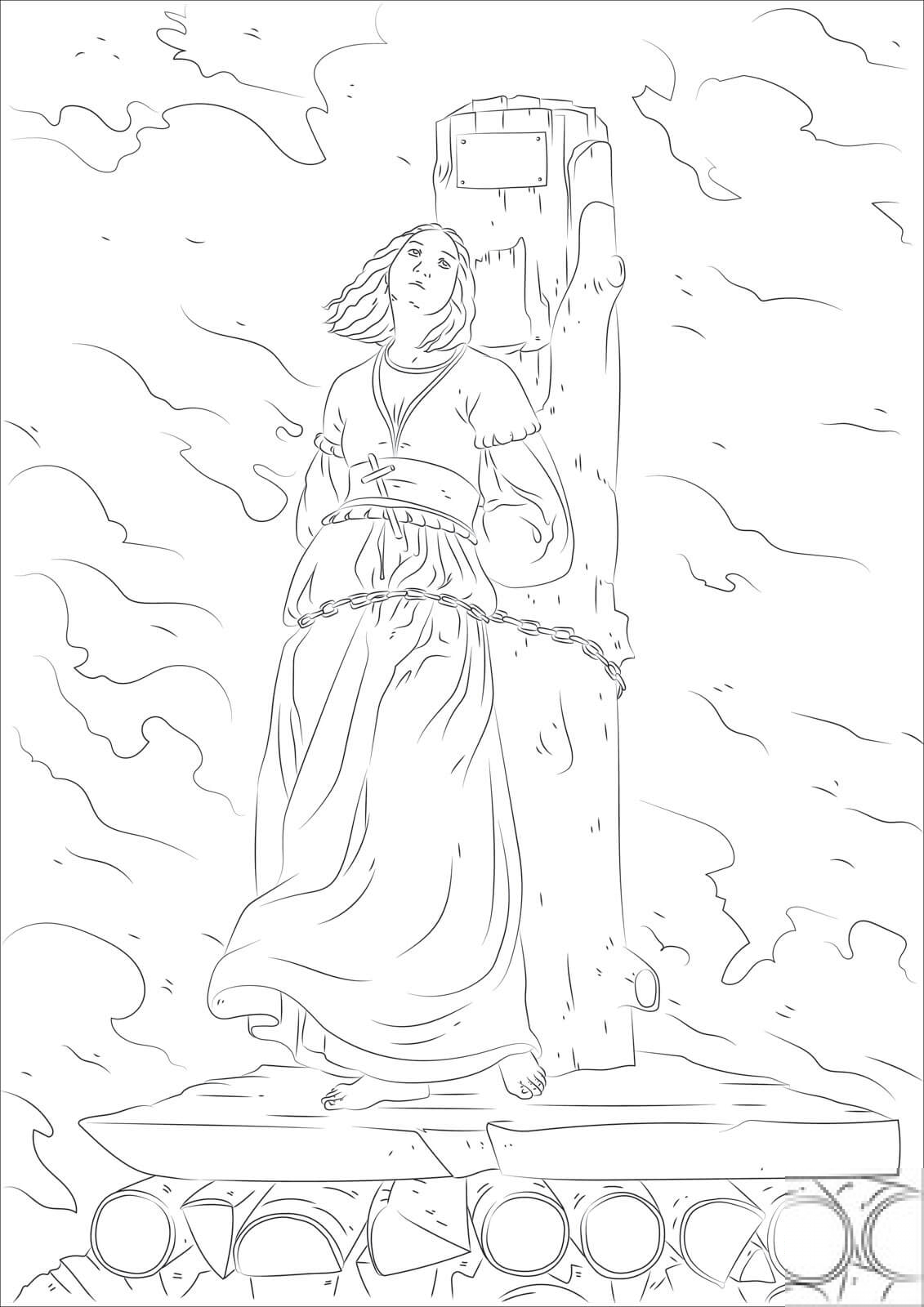 Joan of Arc Burning at the Stake