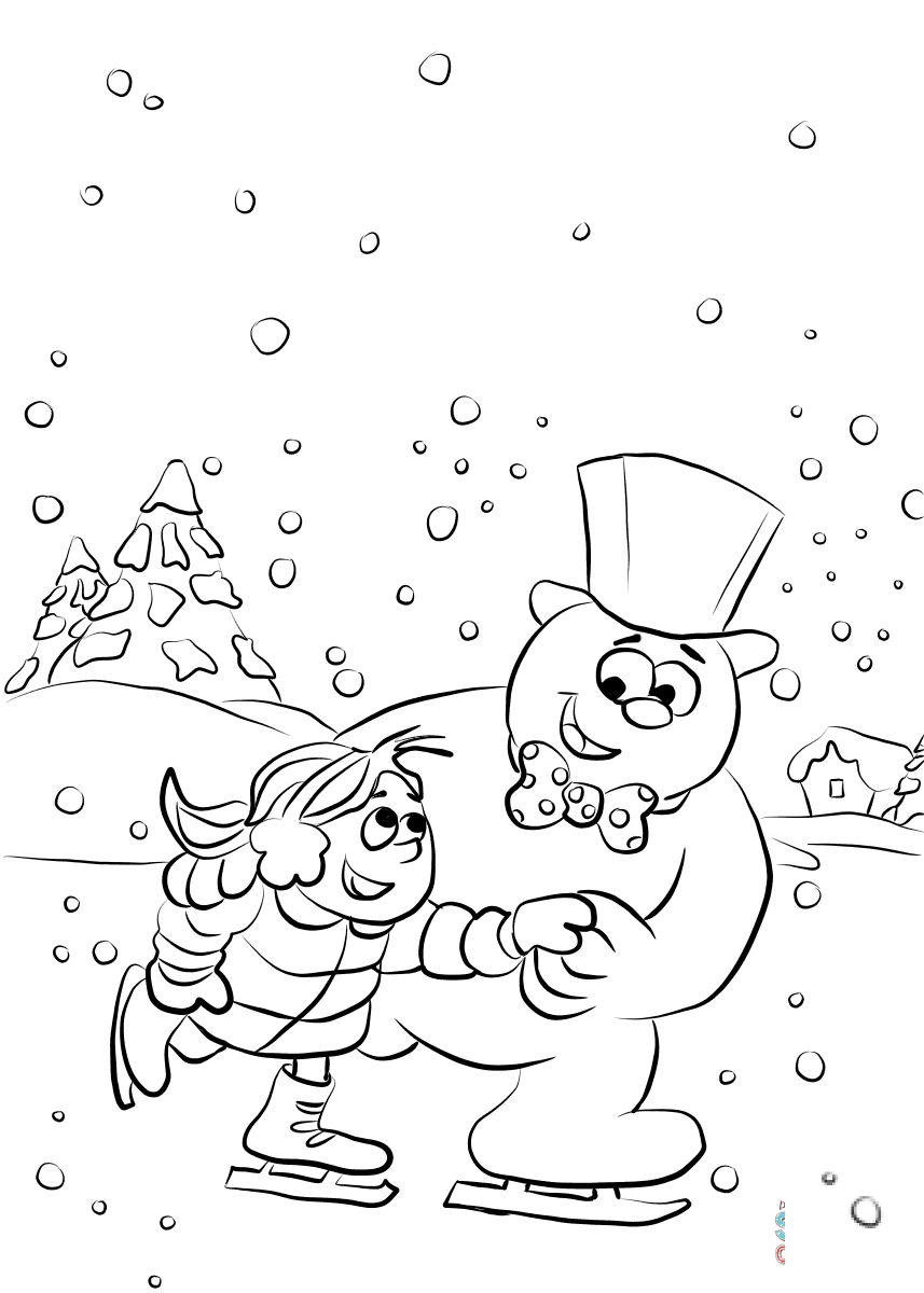 Frosty and Karen are Ice Skating on...