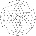 Mandala with Hexagram