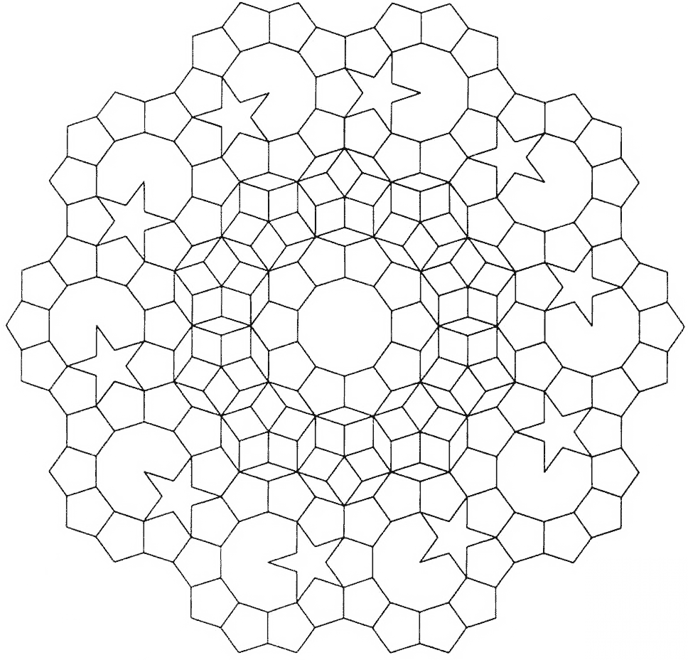Geometric Mandala with Hexagons