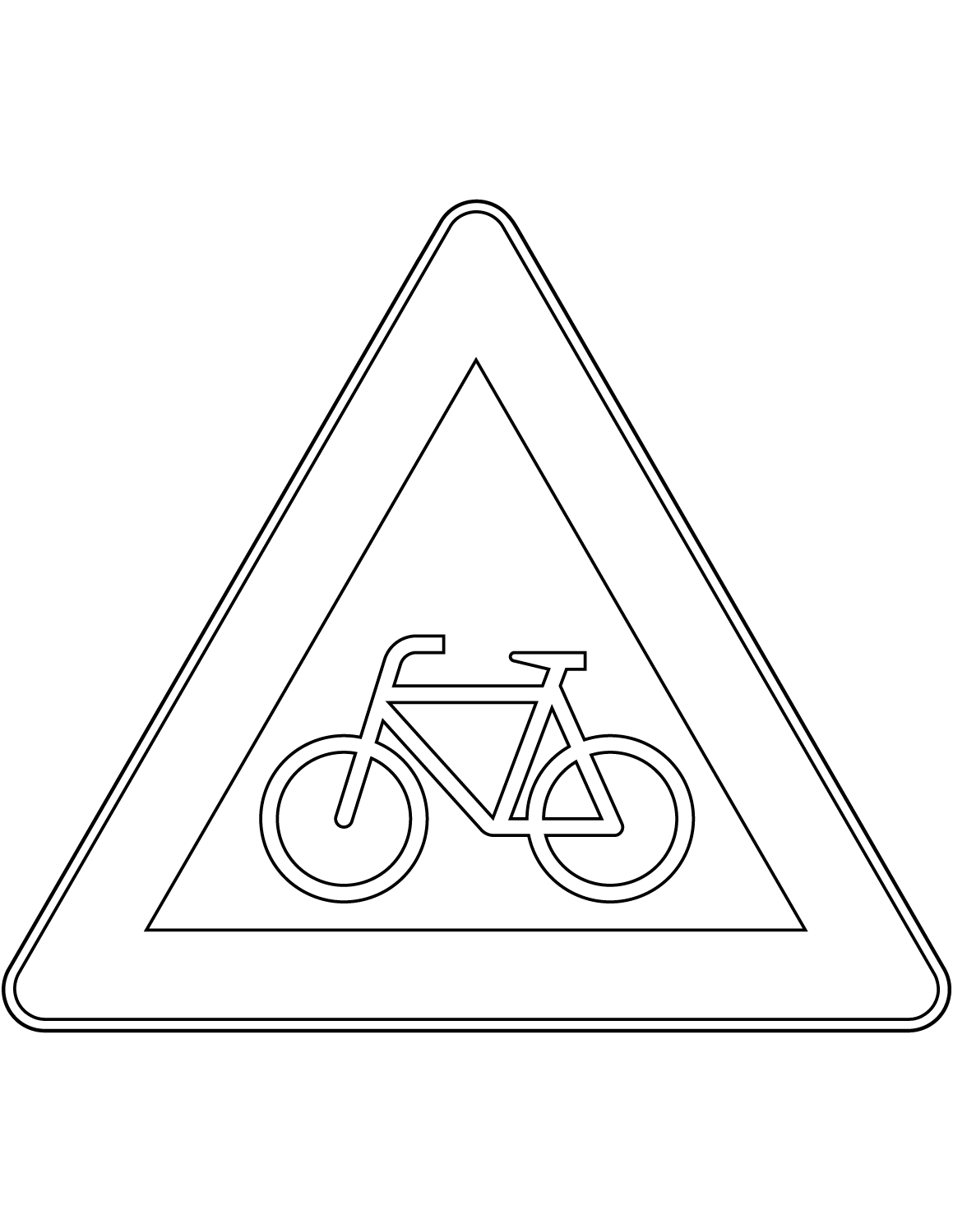 "Cyclists" Sign in Germany