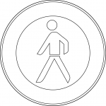 "No Pedestrians" Sign in Germany