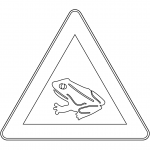 "Amphibians" Sign in Germany