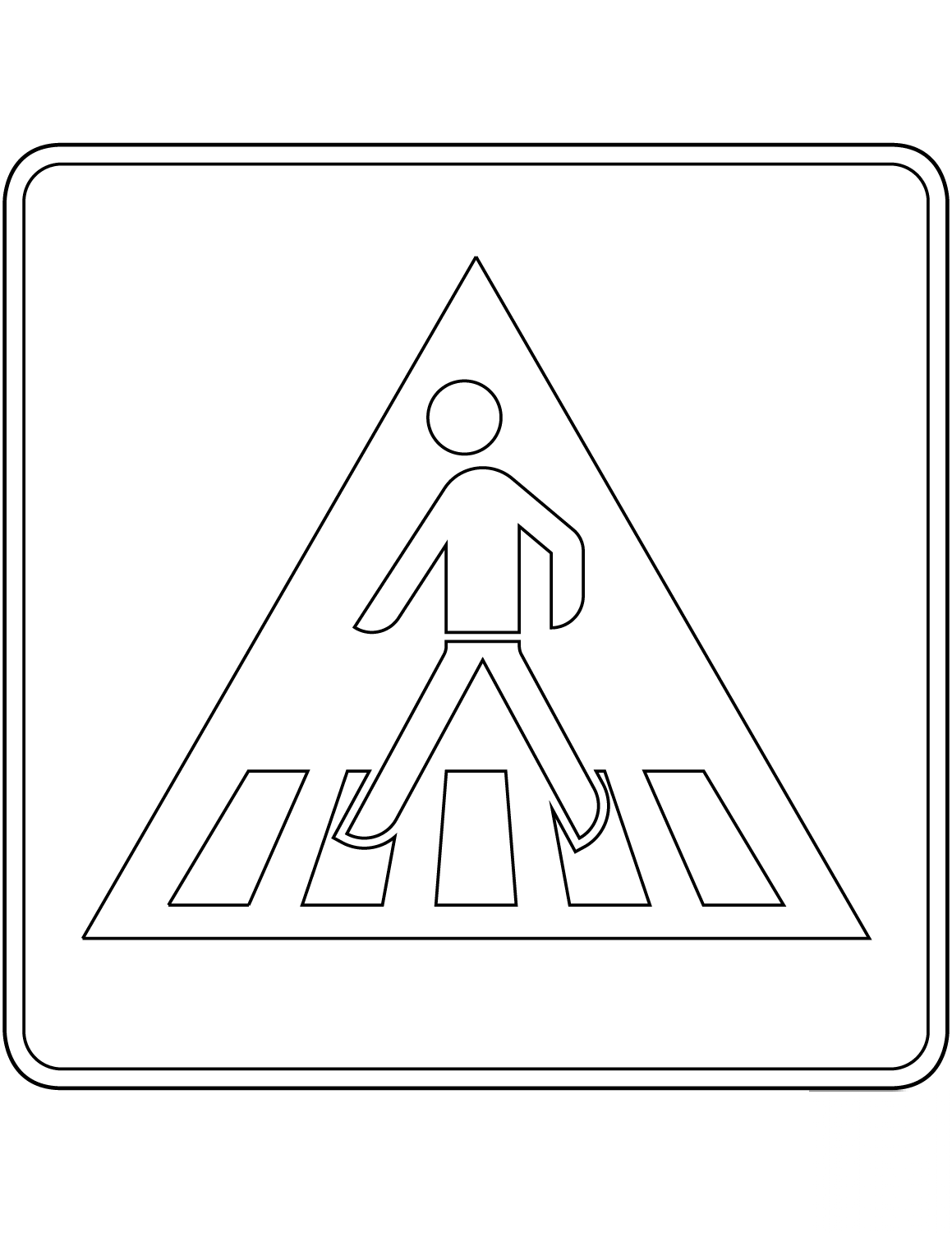 "Pedestrian Crossing" Sign in Germany