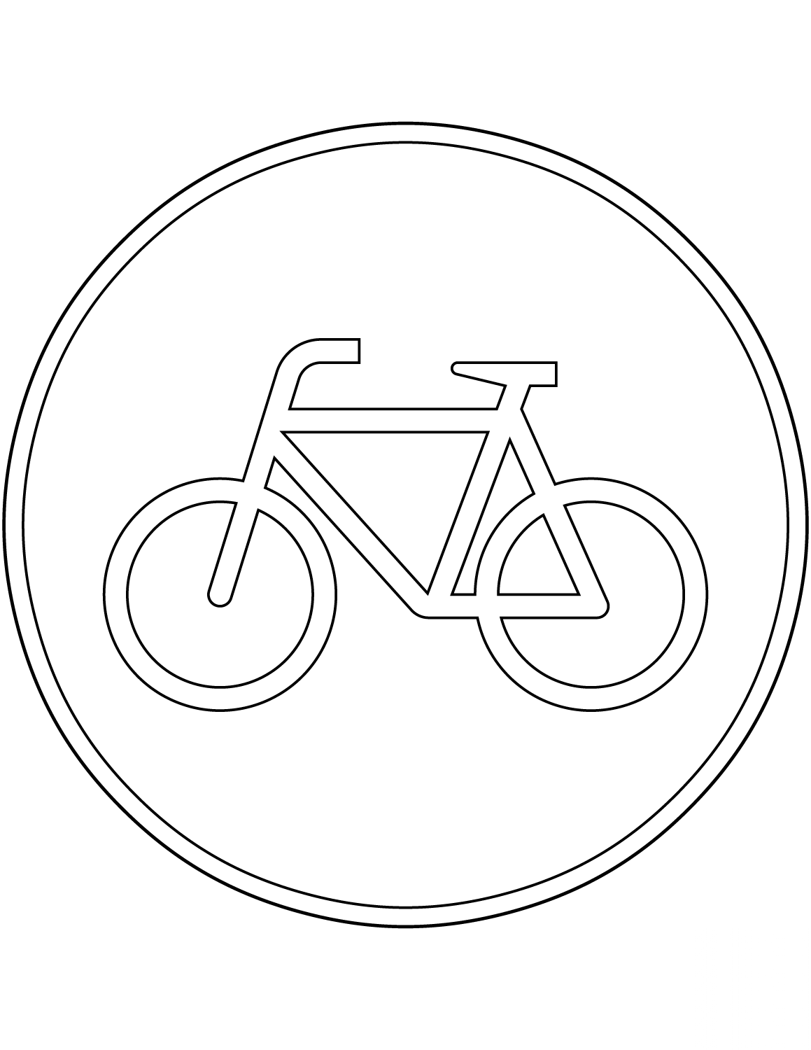 "Bicycles Only" Sign in Germany