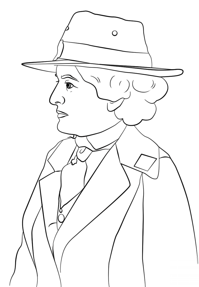 kolorowanka Girl Scouts - skautowa organizacja...