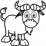 Cartoon Wildebeest