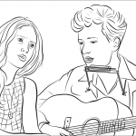 Joan Baez and Bob Dylan