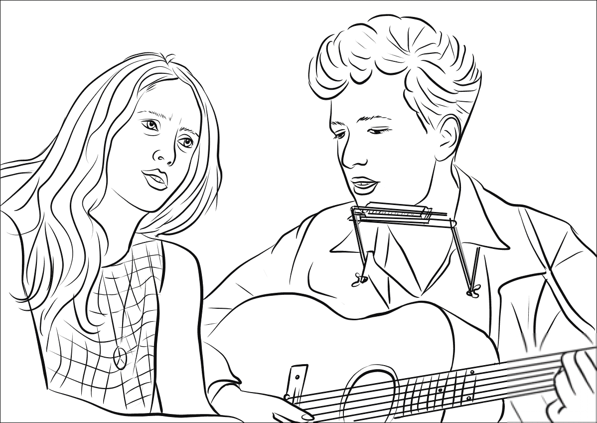 Joan Baez and Bob Dylan